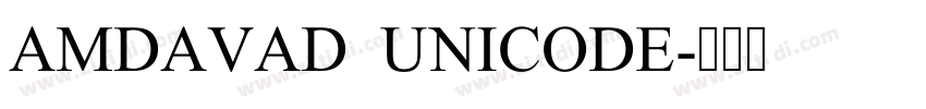 AMDAVAD UNICODE字体转换